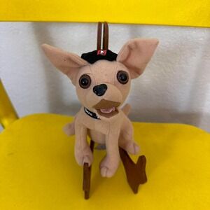 Vintage 1990s Taco Bell Plush Dog Toy - "Yo Quiero Taco Bell"